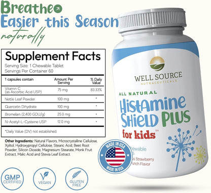 Histamine Shield Plus Antihistamínico – Bromelina: Enzima proteolítica extraída del tallo de la piña. Favorece la – Image 2