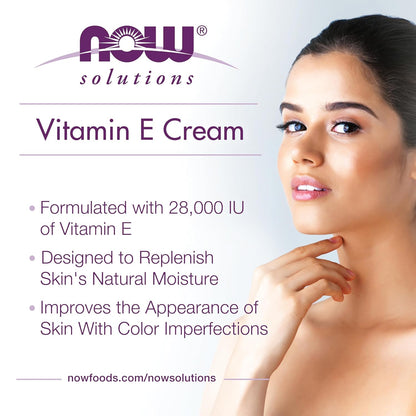 NOW Foods Solutions, Crema de Vitamina E 28.000 UI, Hidratación Intensa, 118 ml – Image 3