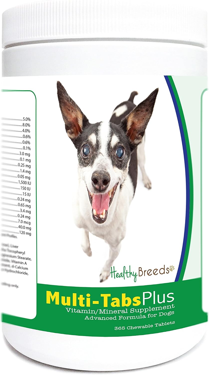 Healthy Breeds Rat Terrier Multi-Tabs Plus Comprimidos Masticables 365 Unidades