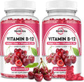 Vitamin B12 Gummies 5000 mcg Metilcobalamina con Hierro, Vitamina C, D3 y Ácido Fólico - 120 Gomitas (2 Pack)