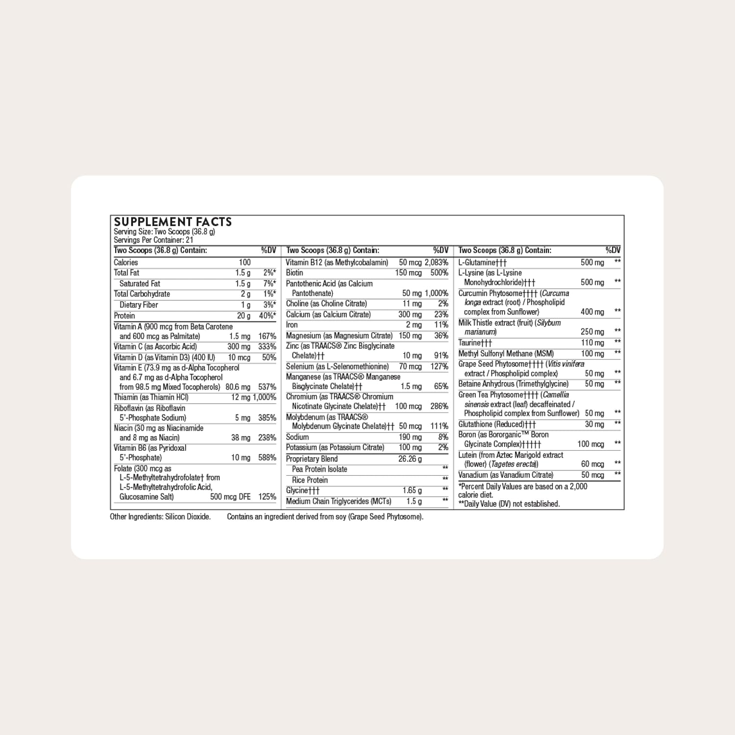 THORNE MediClear Plus - Proteína de arroz y guisante con perfil multivitamínico y mineral