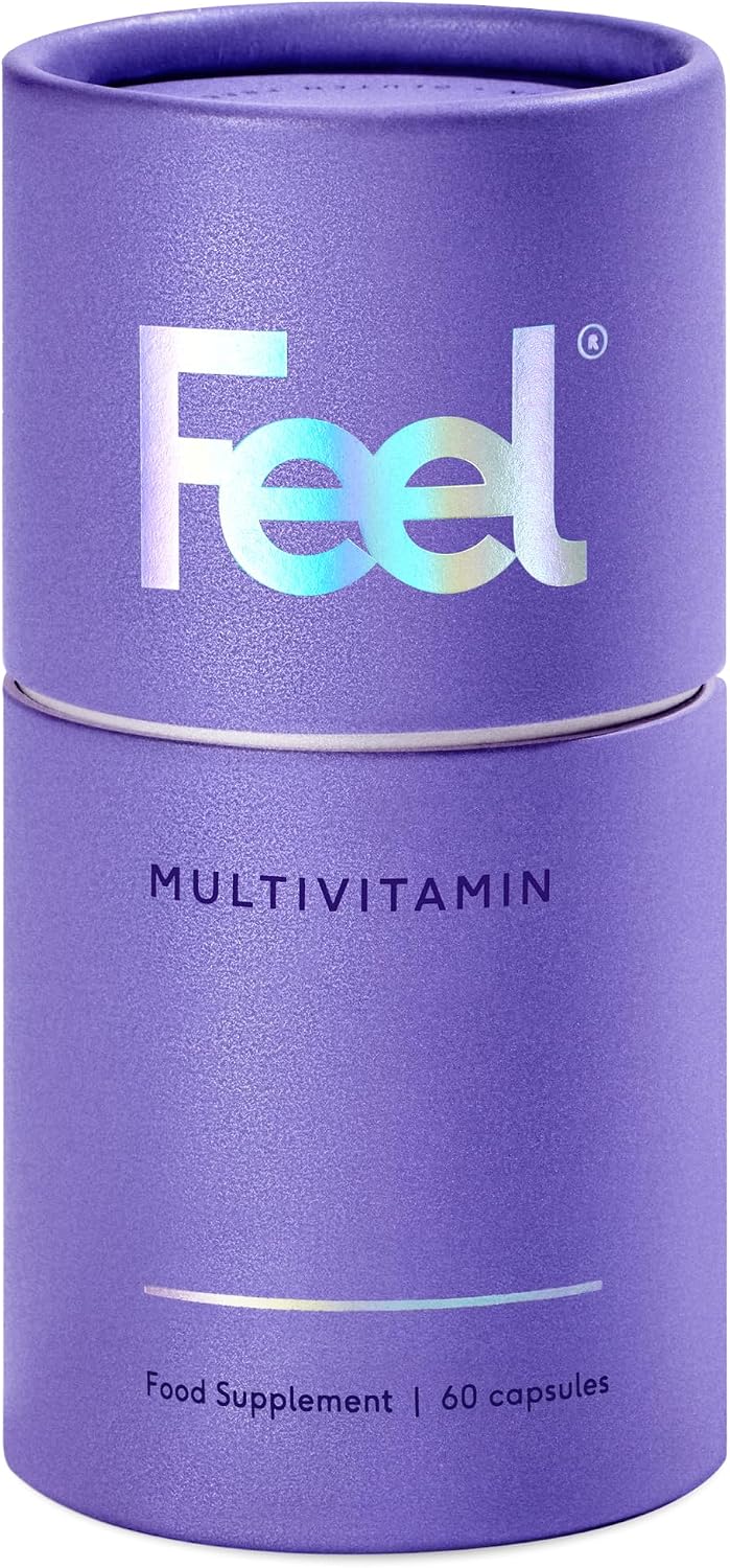 FEEL Multivitamínico Diario con 32 Ingredientes Activos - 60 Cápsulas - Complejo Vitamínico Vegano con Vitaminas y Minerales de Alta Biodisponibilidad