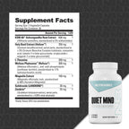 NutraBio Quiet Mind Stress Relief Supplement, 60 Cápsulas