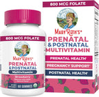MaryRuth's Organics Vitaminas Prenatales Orgánicas - Gominolas con Metilfolato 800 mcg, Yodo, Vegano - 30 Servicios