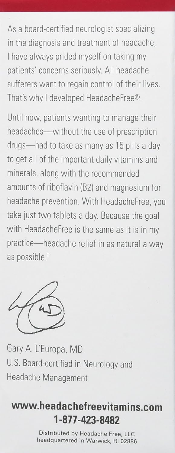 Multivitamínico HeadacheFree Completo - 60 Comprimidos