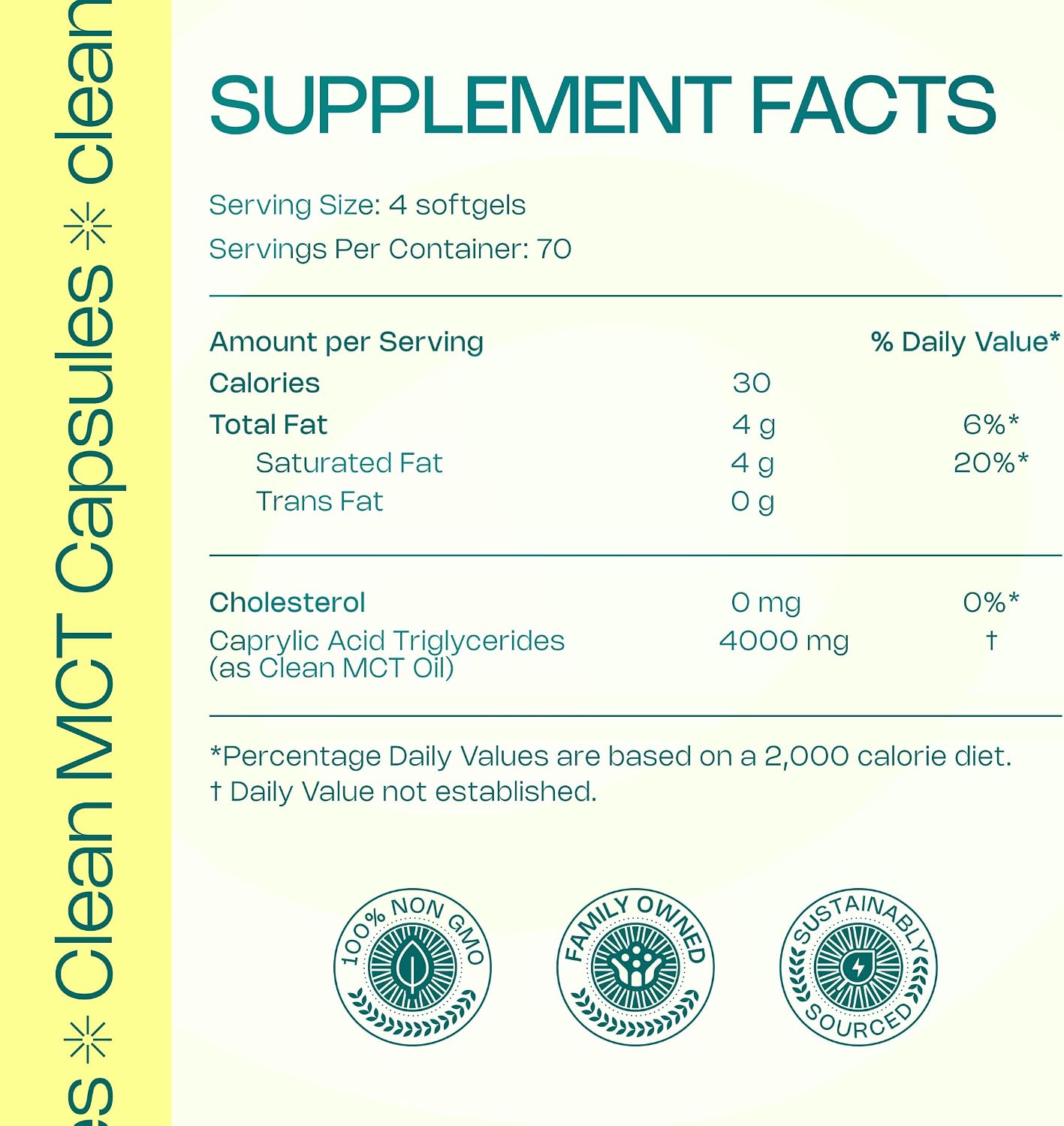 LevelUp Aceite MCT C8 en Cápsulas - 100% Caprílico Puro (280 Cápsulas)