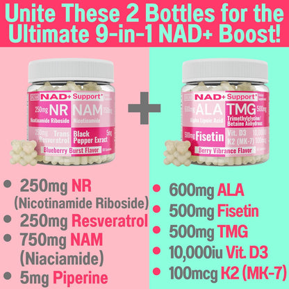 SHIZAM Gominolas de Nicotinamida Ribósido, – Nicotinamida Ribósido (250 mg): Forma de vitamina B3 que actúa como – Image 5