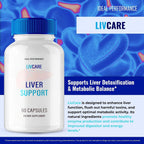 LivCare Cápsulas - Suplemento Avanzado Natural para el Bienestar General y el Equilibrio Nutricional (60 Cápsulas)