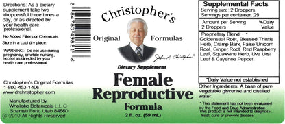 Christopher's Original Formulas Fórmula – Apoyo para la función normal del útero y los ovarios. – Image 4