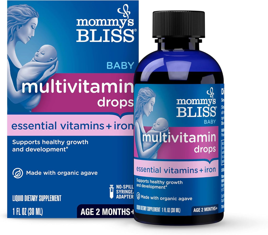 Mommy's Bliss Multivitamínico para bebés + Hierro, 30 ml