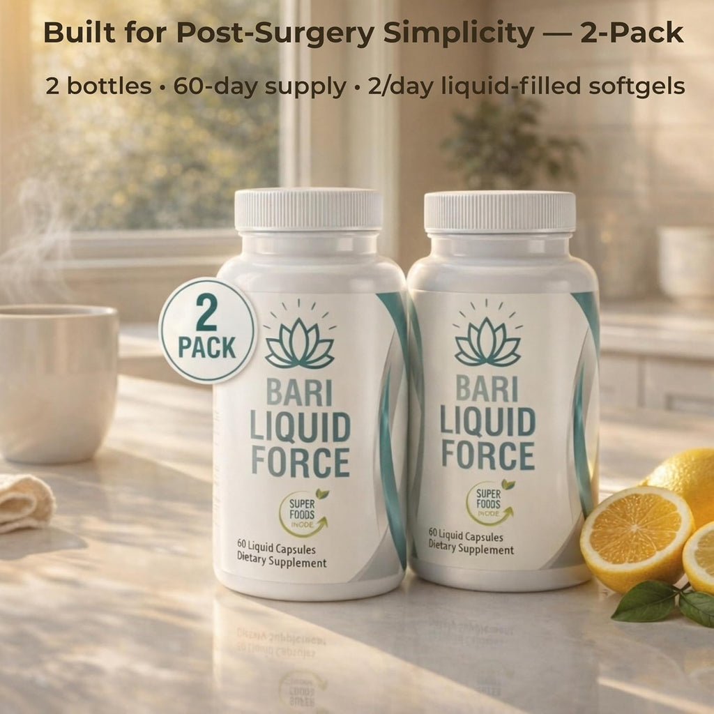 Universal Body Labs Bariatric Liquid Force Vitamin 2-Pack – Multivitamínico Bariátrico Líquido con Hierro
