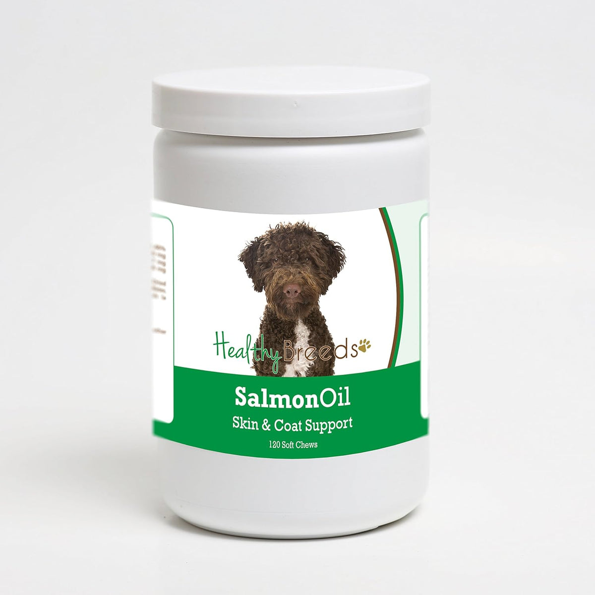 Healthy Breeds Aceite de Salmón para Perros Lagotti Romagnoli, 120 Chews – Image 1