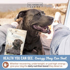 All American Canine Ganador de Peso para Perros - Suplemento de Alto Contenido Calórico y Proteína en Polvo para Aumento de Peso Rápido, Masa y Recuperación - Estimulante del Apetito - 60 Dosis