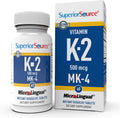 Superior Source Vitamina K2 500 mcg MK-4 - Tabletas sublinguales - 60 unidades