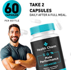 Health Charm (3 Pack) – Cápsulas Multivitamínicas para Hombres, 180 Cápsulas (3 Meses)