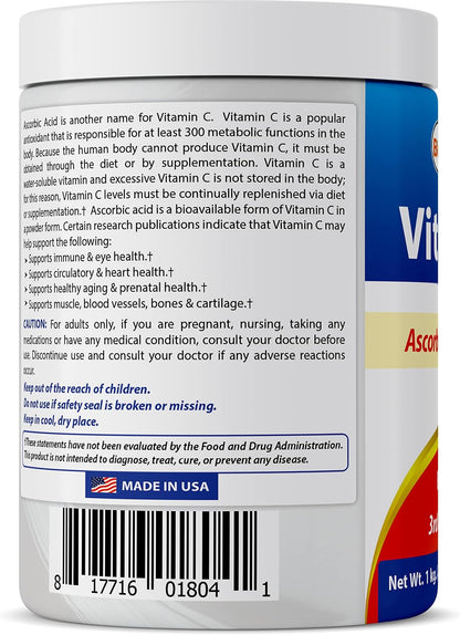Best Naturals 100% Pure Vitamin C Powder – Contribuye a la reducción del cansancio y la fatiga.* – Image 6