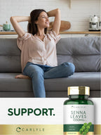 Carlyle Senna Leaves Supplement | 1350mg | 110 Capsules | Herbal Extract Formula | Non-GMO & Gluten Free