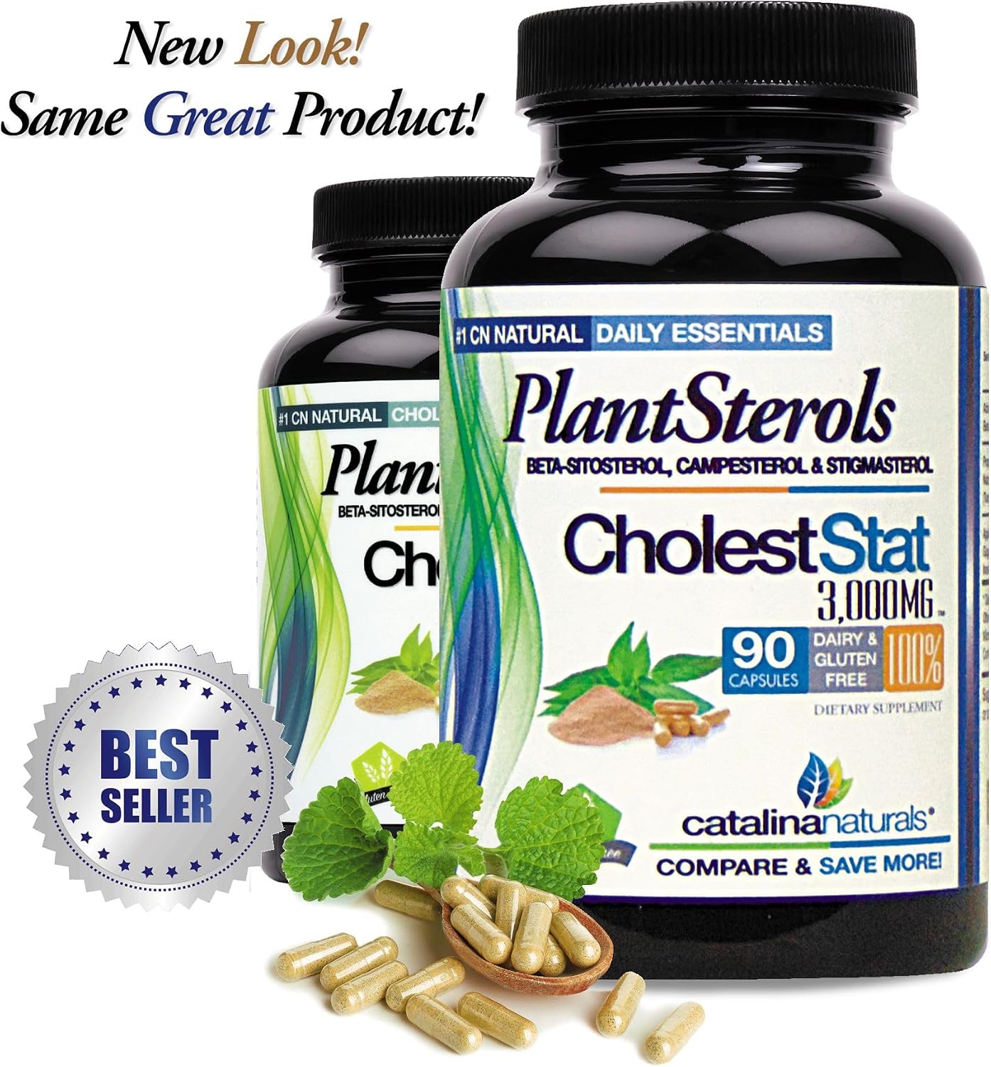 Triple Strength Formula - Cholest-Stat - Complejo de Fitoesteroles - 3000mg Máxima Potencia - 90 Cápsulas