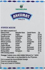 Nagarjuna Rheumat Tablets 100 comprimidos con Pachak Methi gratis