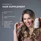 Hairmax Complemento Alimenticio para Cabello, Piel y Uñas – 2500 mcg de Biotina, Bloqueador de DHT, MSM y Antioxidantes (Pack de 2 Frascos)