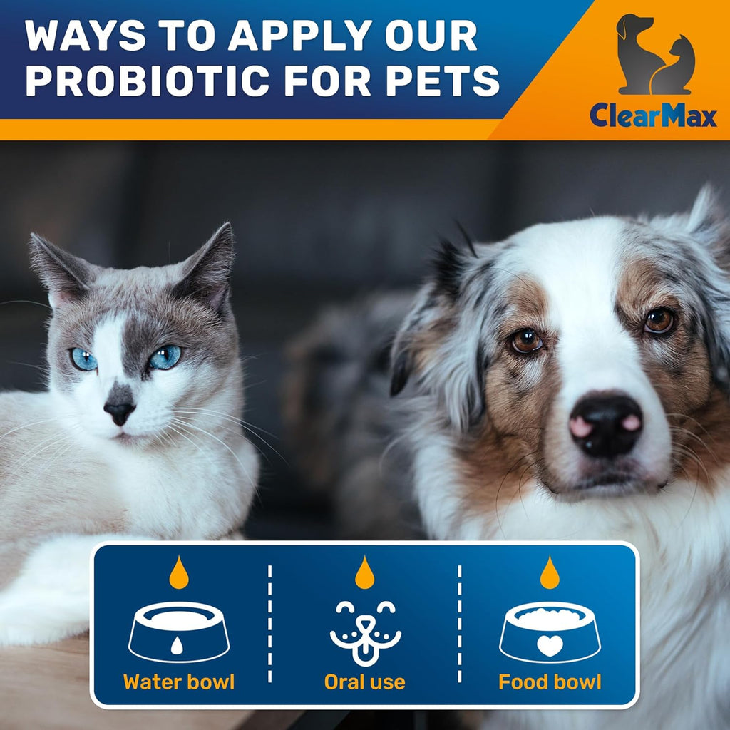 Probióticos Líquidos para Perros y Gatos – 6 Mil Millones de UFC – Con Enzimas Digestivas – 2 oz