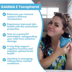 BoostCeuticals Gamma E 90mg Tocoferoles Mixtos - 180 Cápsulas Veganas