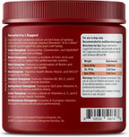 Zesty Paws Multivitamínico para Perros, Snack Masticable con Omega 3, Glucosamina y CoQ10 – 90 unidades – Sabor Bisonte