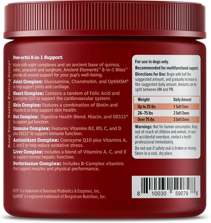Zesty Paws Multivitamínico para Perros, Snack Masticable con Omega 3, Glucosamina y CoQ10 – 90 unidades – Sabor Bisonte – Image 8