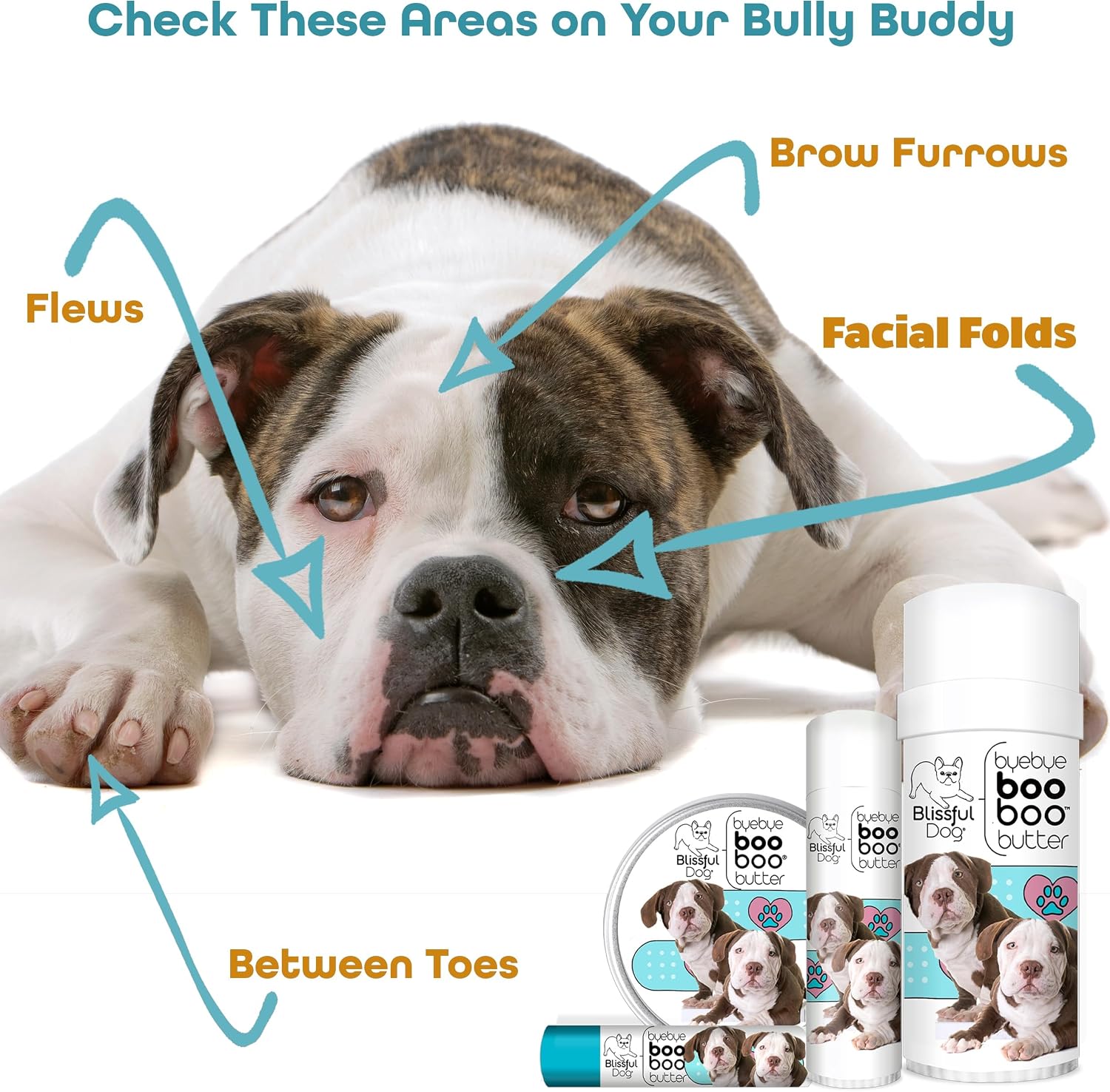The Blissful Dog American Bulldog Booboo Butter (0.50 oz Tube)