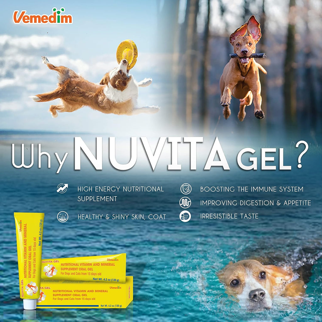 VEMEDIM Gel Multivitamínico Premium para Perros y Gatos - 120 g