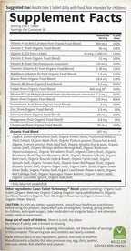 Garden of Life Mykind Organics Multivitamínico Orgánico para Hombres, Una Vez al Día - 30 Comprimidos