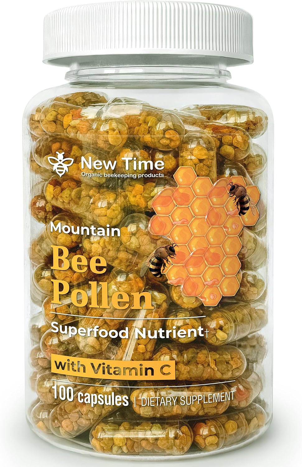 Cápsulas de Polen de Abeja Orgánico – Complemento para Energía y Vitalidad