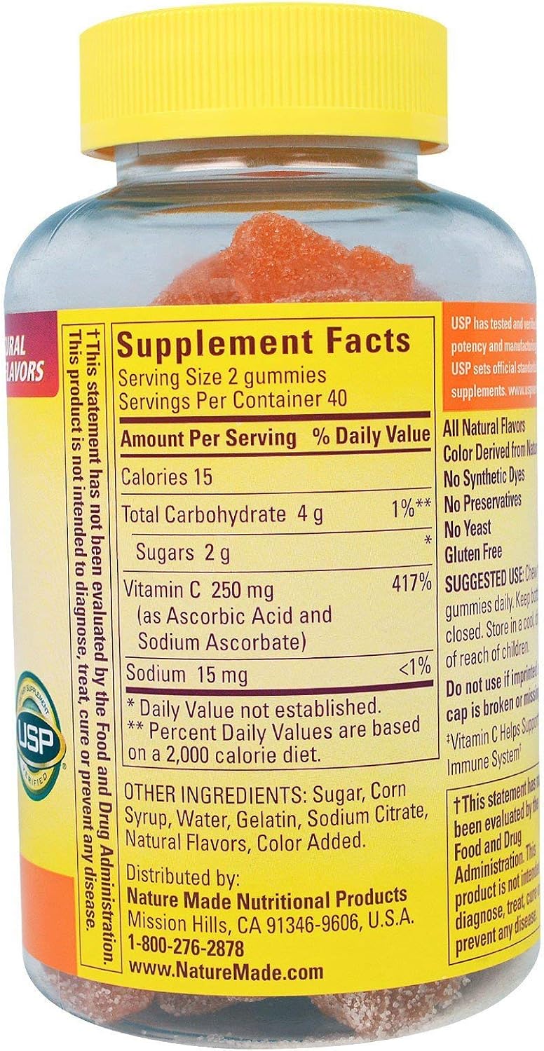 Nature Made Vitamina C Gomitas 80 unidades
