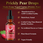 Nopal Cactus Capsules and Prickly Pear Drops Combo, 120 cápsulas + 60 ml