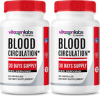 (2 Pack) Vitazenlabs Blood Support Plus, Fórmula de Máxima Potencia para Mantener Niveles Saludables, Fórmula Natural para Apoyar la Salud y el Bienestar General (120 Cápsulas)