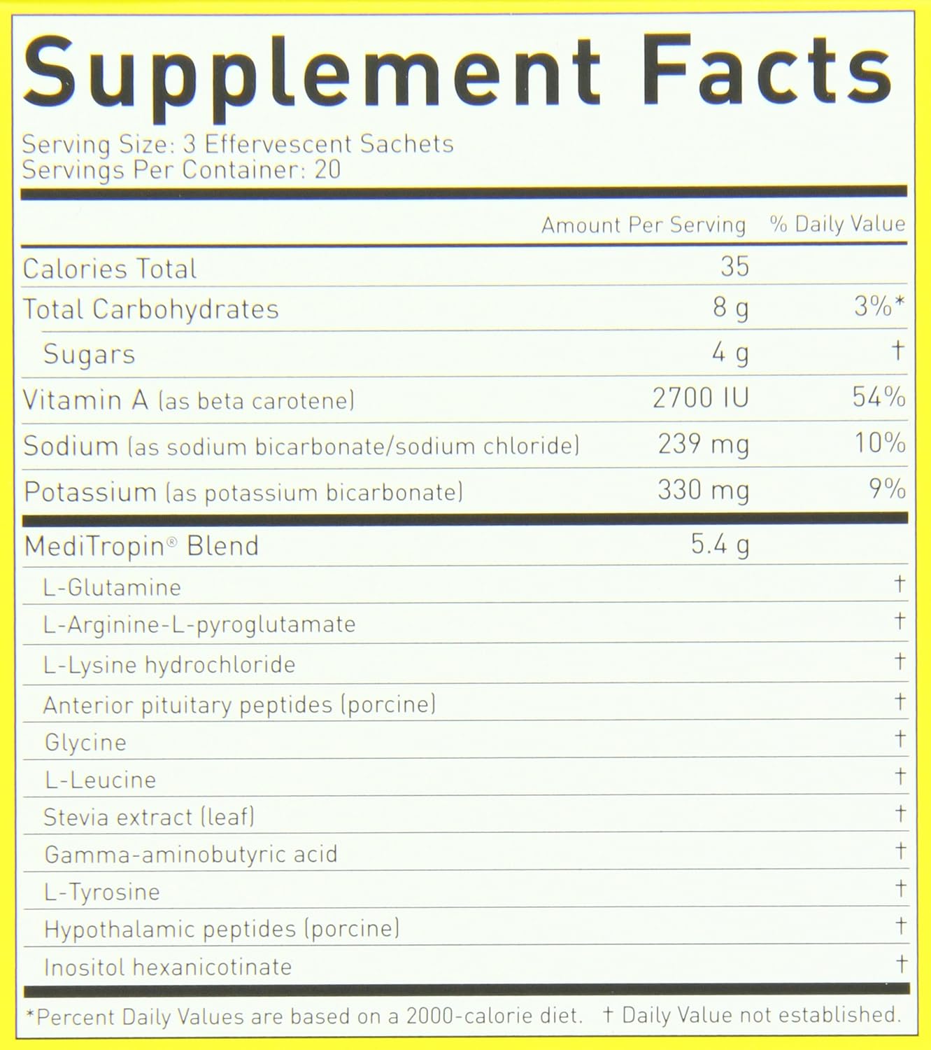 Nutraceutics Meditropin – Suplemento de Aminoácidos Anti-Envejecimiento – 60 Sobres