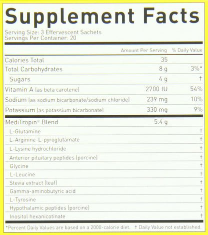 Nutraceutics Meditropin – Suplemento de Aminoácidos Anti-Envejecimiento – 60 Sobres – Image 4