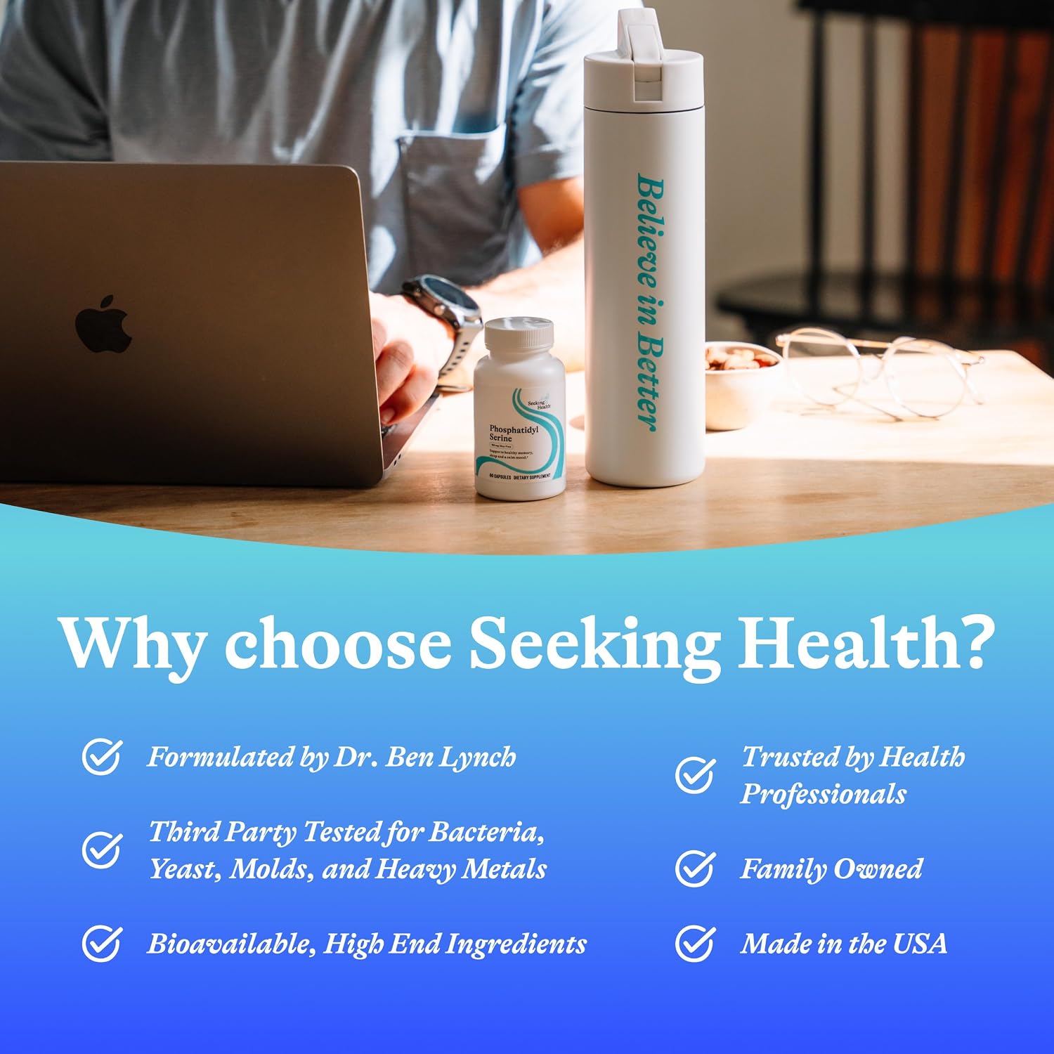Seeking Health Phosphatidylserine 150 mg, 60 Capsules – Memory and Cognitive Function Supplement