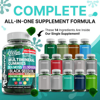 Gominolas de Sea Moss Multiminerales - – Vitamina E: contribuye a la protección de las células frente al daño – Image 2