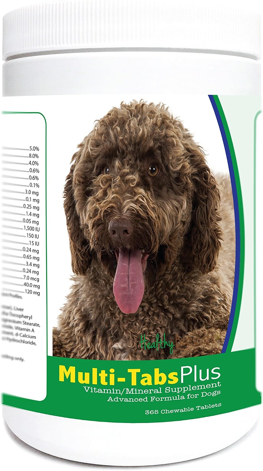 Healthy Breeds Multi-Tabs Plus - Multivitamínico masticable para perros, 365 comprimidos