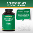 Life's Fortune Vitamina C Liposomal 2100 mg, 180 Cápsulas - Absorción Rápida, Alta Biodisponibilidad