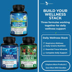 Potent Garden Suplemento de Apoyo Respiratorio con Vitamina C, Quercetina y Mezcla de Hierbas – Cápsulas Veganas, 60 Unidades