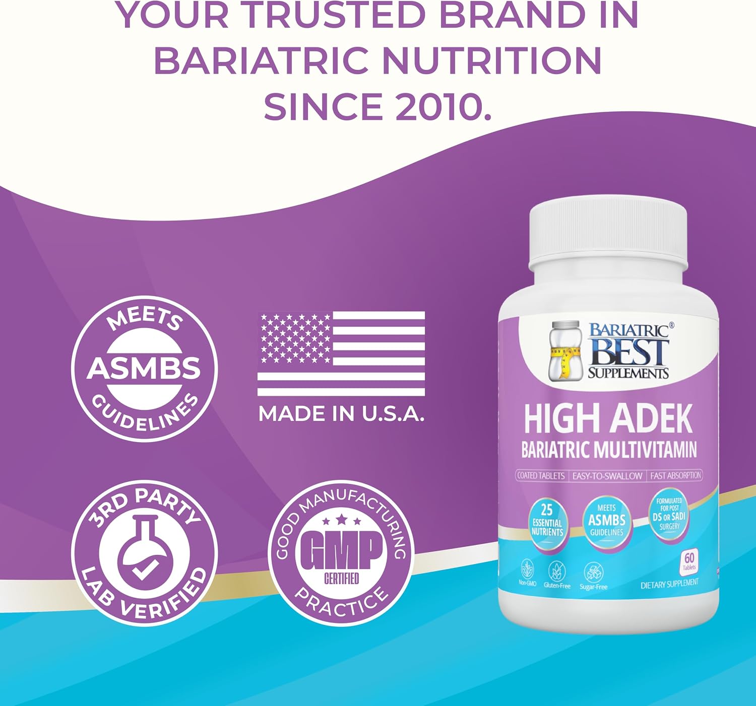 High ADEK Multivitamínico Bariátrico para DS/SADI - 60 Comprimidos