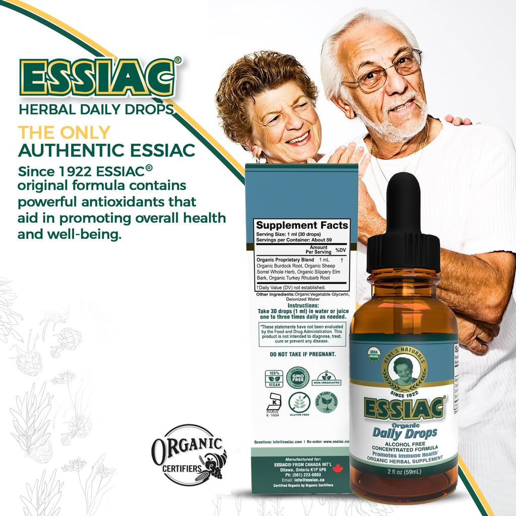 Essiac Gotas Orgánicas Originales - Fórmula Concentrada para Apoyo Natural | 59ml