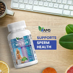 America Medic & Science MFS Plus Suplemento de Fertilidad para Hombres (120 Cápsulas) - Potenciador de Esperma, Apoya Motilidad, Vitaminas Preconcepción con Zinc, CoQ10
