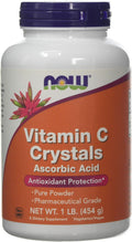 Pure Vitamin C Crystals - Ascorbic Acid 454 g - NOW Foods