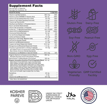 Zahler Multivitamin Cerebral – Complemento – Lion's Mane (Hongo Melena de León): 200 mg de polvo de micelio de – Image 6