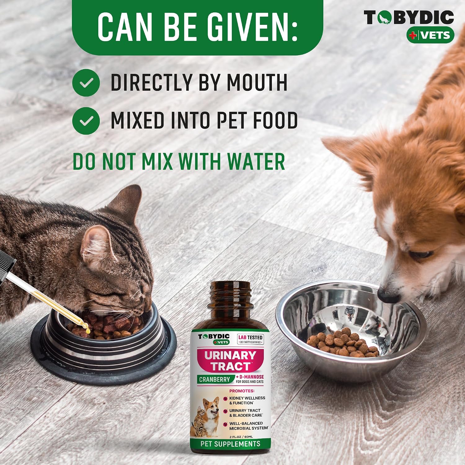 Tratamiento para Infecciones Urinarias en Gatos y Perros con Arándano Rojo y D-Manosa - Suplemento Natural para ITU - Salud Renal y de Vejiga