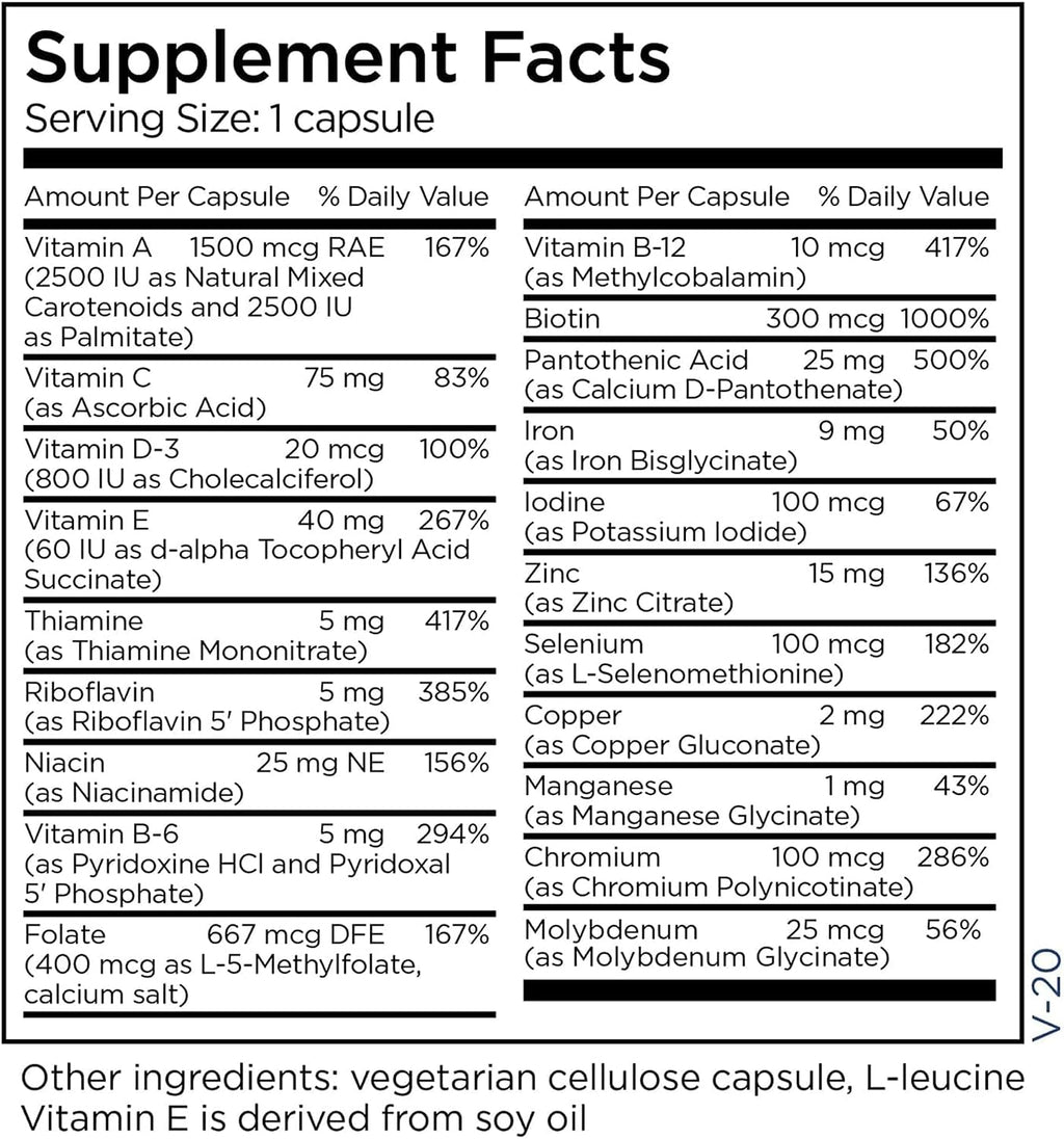 Little One - Children's Multivitamin for Kids 6-12 Years Old with Iron, Vitamin D, and B Complex