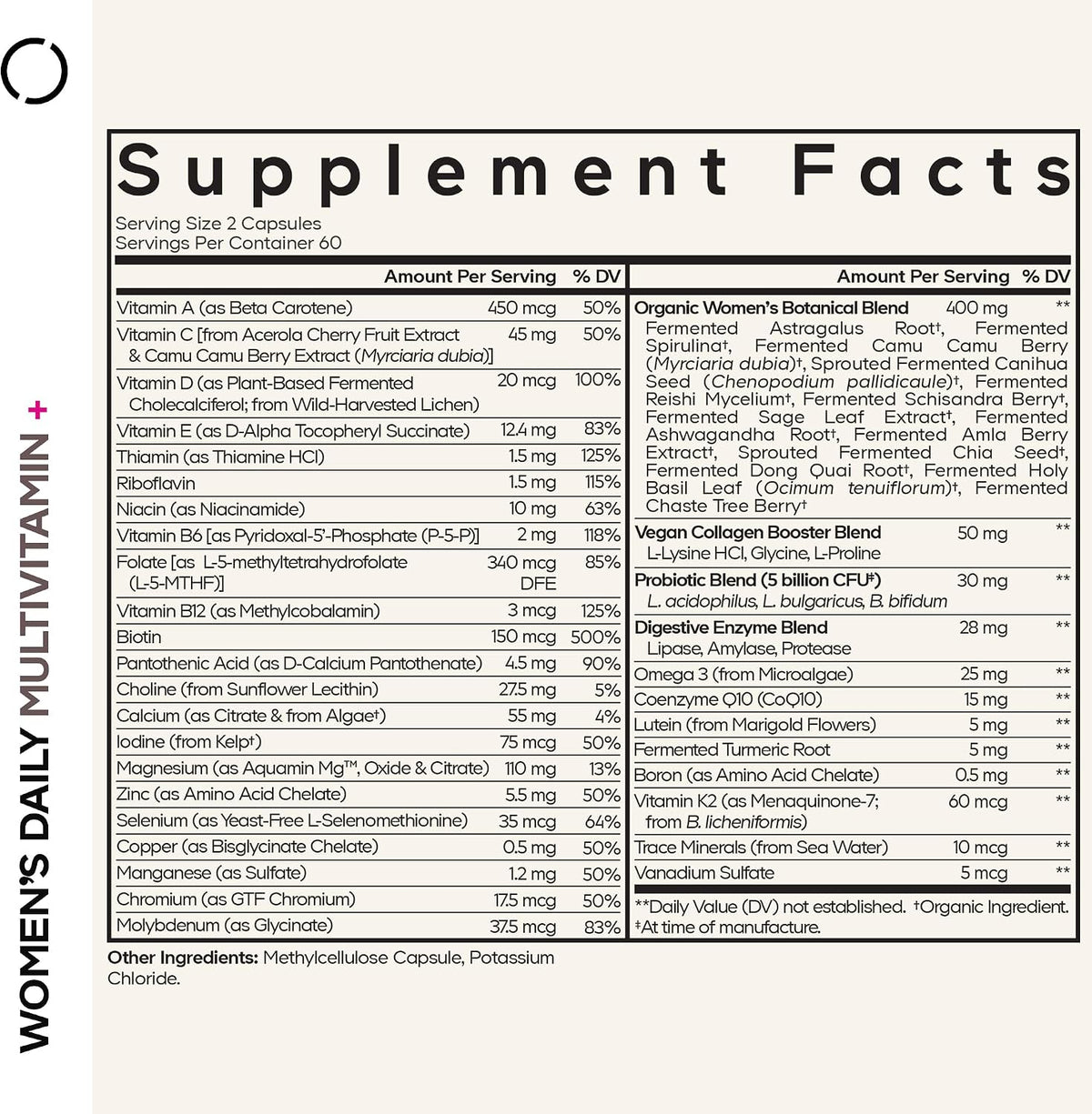 Codeage Multivitamínico Diario para Mujeres – Energía y vitalidad: Las vitaminas del grupo B contribuyen al – Image 2